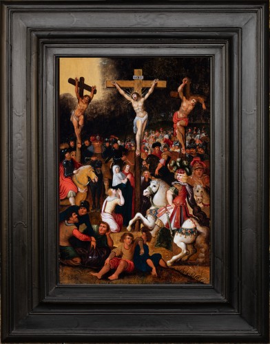 Le Christ au Golgotha et les deux larrons - Louis de Caullery (Anvers 1580-1621) - Tableaux et dessins Style Renaissance