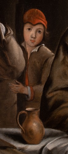Repas de paysans - Atelier des frères Le Nain, époque XVIIe siècle - Galerie FC Paris