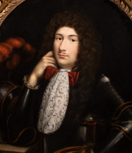 Jeune prince en armure. Louis-Ferdinand Elle le jeune et atelier (1649-1717) - Tableaux et dessins Style Louis XIV