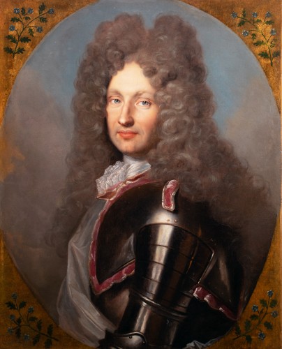 Paintings & Drawings  - Portrait of a prince in armor by Joseph VIVIEN (1657-1734)
