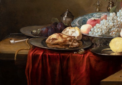 Paintings & Drawings  - Still life of a banquet - Attributed to Cornelis de Heem (1631-1695)