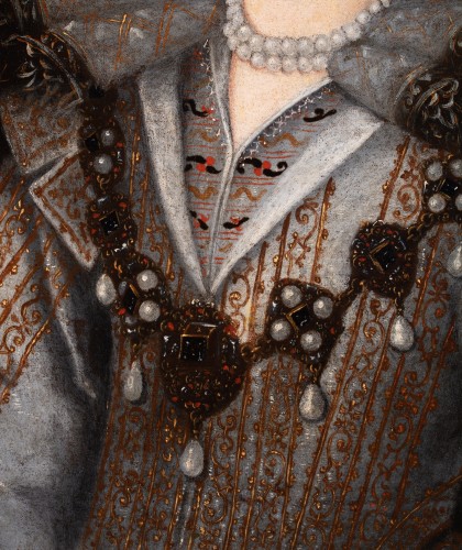 Tableaux et dessins Tableaux XVIIe siècle - Margherita Gonzaga, duchesse de Lorraine. École de Frans Pourbus le jeune XVIIe siècle
