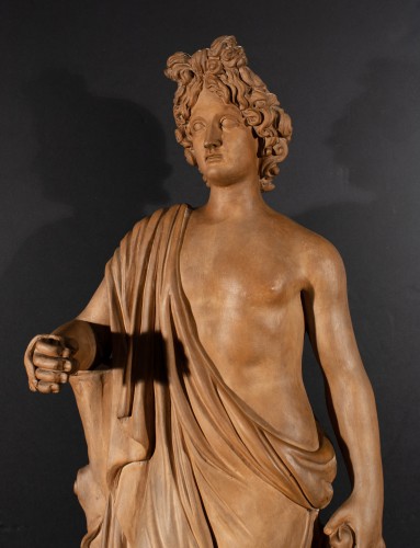 Sculpture  - Apollo - Terracotta sculpture, Italy neoclassical period around 1800