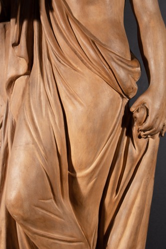 Apollo - Terracotta sculpture, Italy neoclassical period around 1800 - 