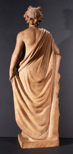 19th century - Apollo - Terracotta sculpture, Italy neoclassical period around 1800