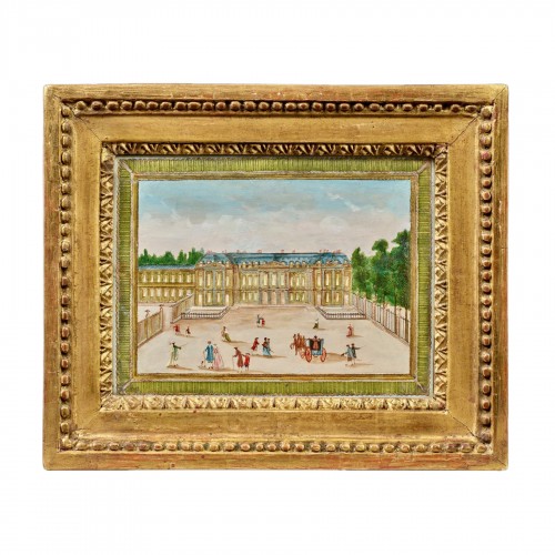 Compigné painting representing the Château de Choisy on the courtyard side