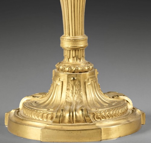 Lighting  - Pair of ormolu wheat ears candlesticks circa 1775