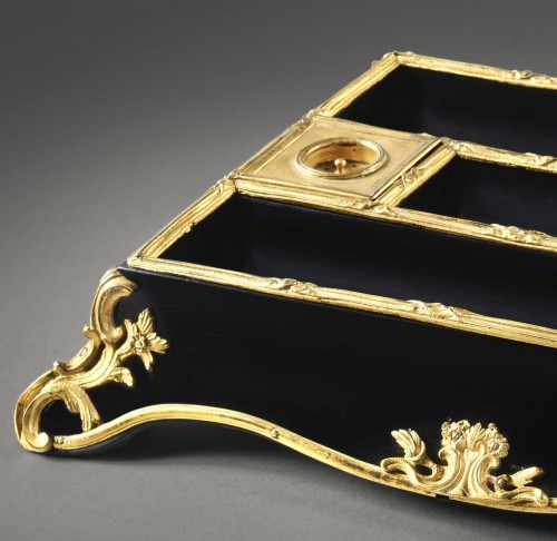 Objects of Vertu  - Rocaille ebony inkstand