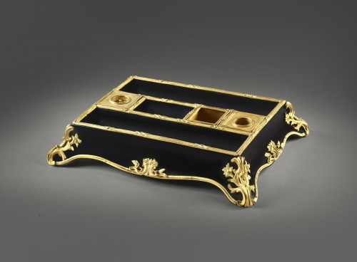 Rocaille ebony inkstand - 