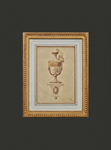 Drawing of a neoclassical vase - Paintings & Drawings Style 