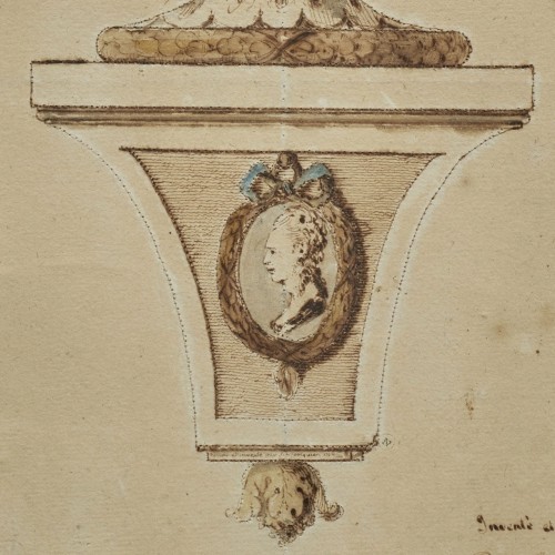 Paintings & Drawings  - Drawing of a neoclassical vase