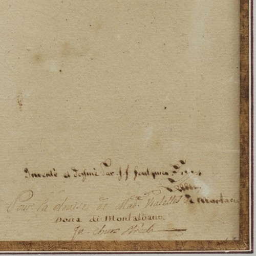  - Drawing of a neoclassical vase