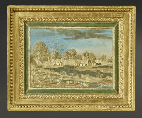 Objects of Vertu  - Pair of paintings in Compigné: views of Utrecht &amp; the Ypres canal in Furnes
