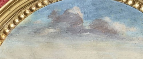 Compigné painting, the port of Bordeaux seen from the Quai des Farines  - 