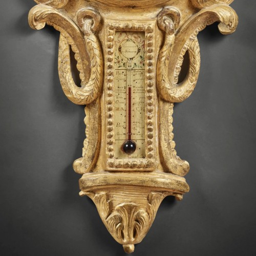 Collections Instruments scientifiques - Baromètre-thermomètre à motifs d’écailles de poisson