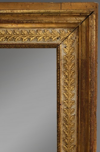 Miroirs, Trumeaux  - Miroir Restauration en bois doré et peint