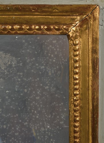 18th century Lacquered and gilded wood trumeau - Mirrors, Trumeau Style 