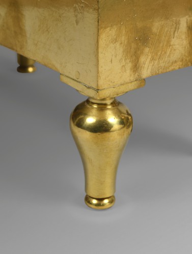Objet de décoration  - Paire de chenets en bronze doré, début XIXe