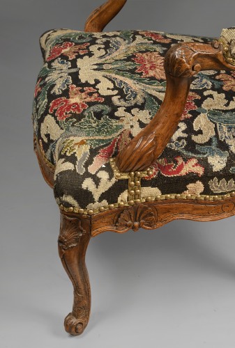 Seating  - Armchair with flat back Regency