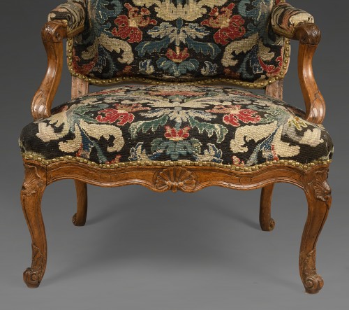 Armchair with flat back Regency - 