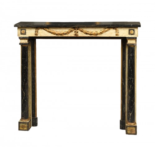 Directoire wood mantel mantel