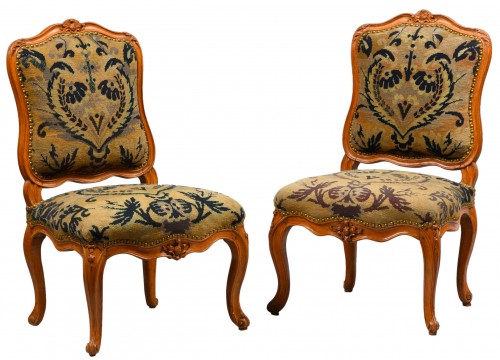 Paire de chaises Louis XV