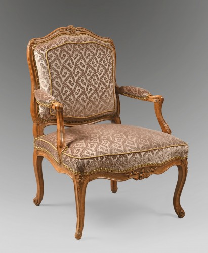 XVIIIe siècle - Fauteuil estampillé Meunier