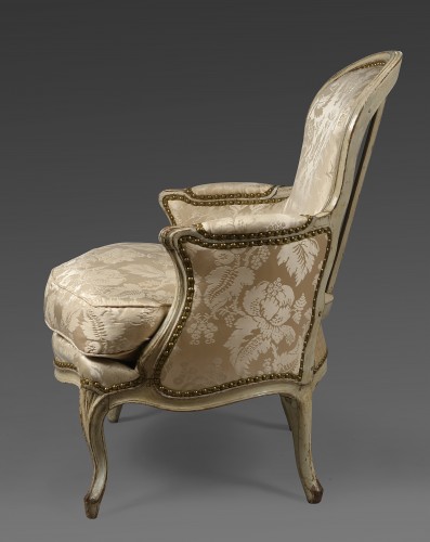 Sièges Fauteuil & Bergère - Bergère Louis XV estampillée de G. JACOB