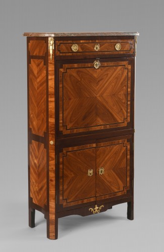 French Louis XVI Secrétaire stamped by Pierre Roussel - Furniture Style Louis XVI
