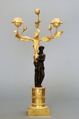XIXe siècle - Paire de candélabres d’époque Empire