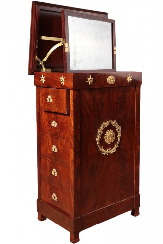 French Empire mahogany dressing table