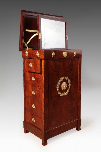 French Empire mahogany dressing table - 