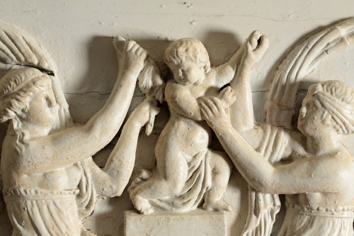 Matériaux & Architecture Boiseries - Bas-relief en bois l’Amour désarmé par les nymphes