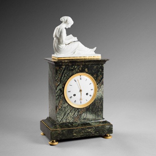 Horlogerie Pendule - Pendule en marbre vert
