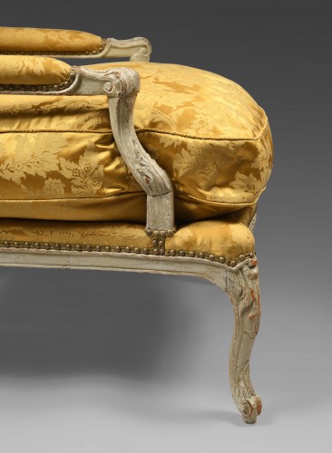Fauteuil à dossier plat Louis XVI - Sièges Style Louis XVI