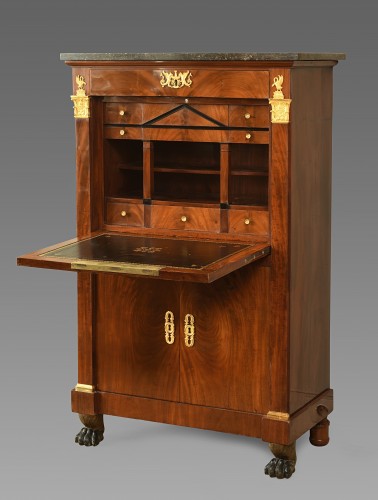 Furniture  - Empire mahogany secretaire