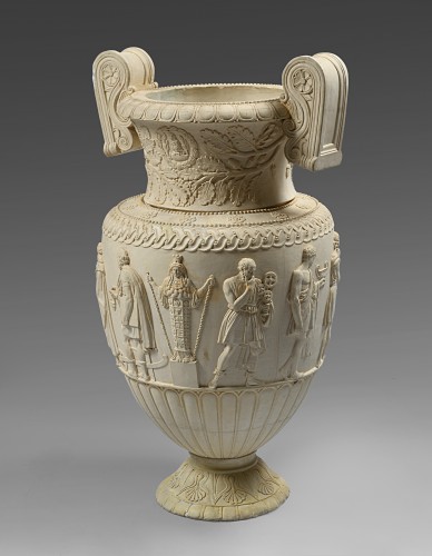 Vase néoclassique - Fabrique de Virebent vers 1860 - Céramiques, Porcelaines Style 
