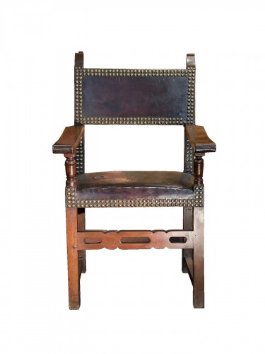 Renaissance walnut armchair