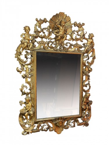 Miroir italien du xviie siècle