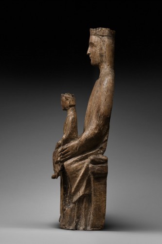 Vierge en majeste “sedes sapientiae” dite trone de sagesse - Sculpture Style Moyen Âge