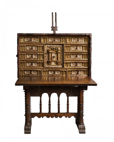 Spanish bargueno portable chest