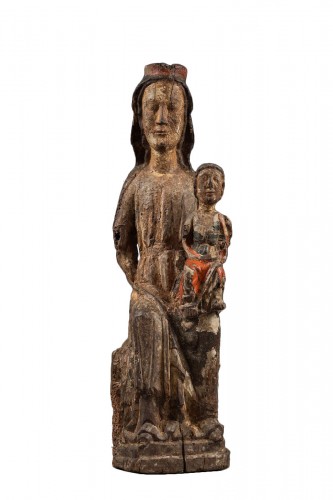 Vierge a l'enfant en majeste "sedes sapientiae" dite trône de sagesse
