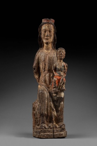 XIe au XVe siècle - Vierge a l'enfant en majeste "sedes sapientiae" dite trône de sagesse