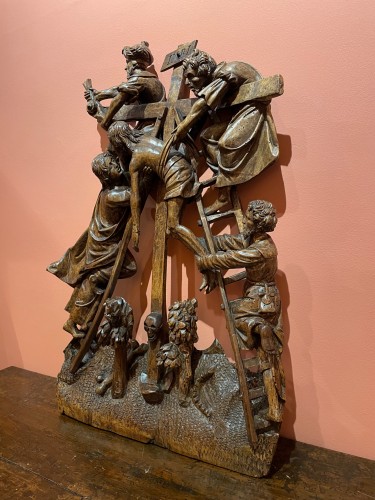 Sculpture  - Wood carved depicting the descent from the cross