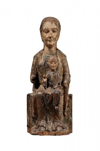 Virgin and child in majesty  or “sedes sapientiae”, throne of w
