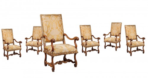Set of six armchair from the Louis XIV period