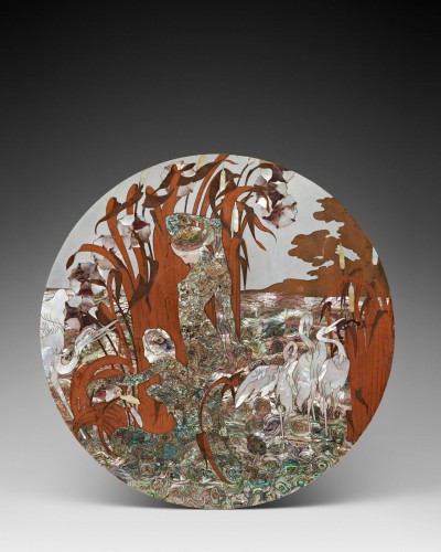  - Art nouveau pedestal table georges rey around 1900-1906