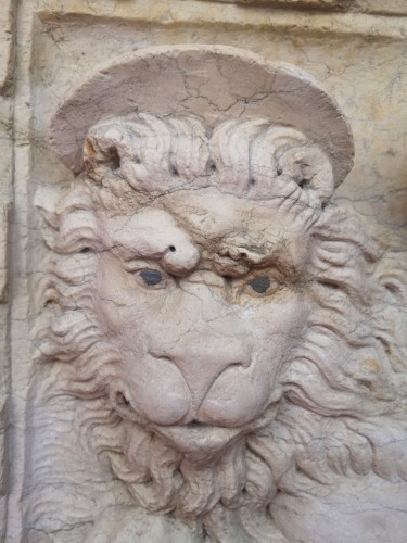 Italian marble bas-relief of the lion of saint-mark - Sculpture Style Renaissance
