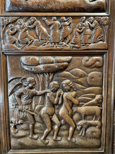 <= 16th century - Sumene armoire depicting the creation of the word