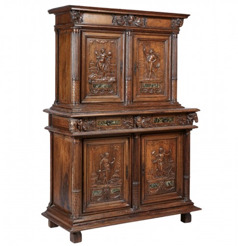 Renaissance cabinet with ram’s heads  from the Fontainebleau School 